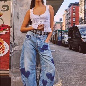 We The Free Good Luck Heart Jeans